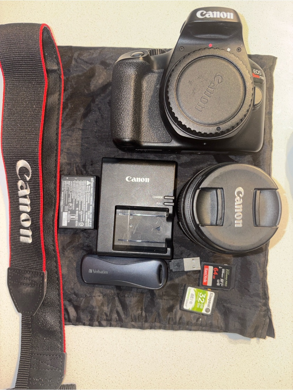 Canon EOS Rebel T100 Camera Bundle | Inspected & Tested | Canon 18-55mm